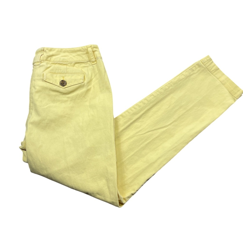 Cabi‎ 6 Yellow Jeans Straight Leg Zipper Pockets